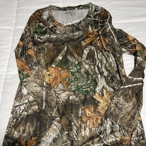 Womens Camo Long Sleeve Shirt